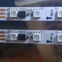 Lampu Strobo kaca ukuran 2baris 12Volt running otomatis modul lampu senja kota khusus