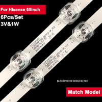 3V 618mm Tv Backlight Bar For Hisense 65inch L.D65091330-003AS-M_V02 6Pcs/Set Led Light Strip HZ65A55E 65A52E 65Q7370U 65Q7300U