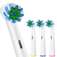 4pcs Toothbrush Head Compatible with Braun Oral B Electric Toothbrush, Replacement Brush Heads for Oral B Vitality Pro 1000 2000