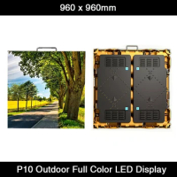 8pcs/lot Hot Selling Full Color Waterproof Outdoor die casting Aluminum l LED Screen P10 960*960mm Rental Led Display Screen