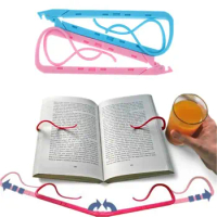 Portable Folding Book Reading Support Clip Books Stand Hands Free Book Holder Pages Open Fixed Clamp Office Reading Supplies