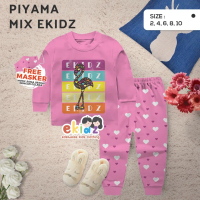 Piyama Anak Perempuan EKidz - Love (FREE MASKER)