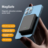30000mAh Mini Magnetic Wireless Power Bank Fast Charge Auto-wake For iPhone Xiaomi Magsafe Powerbank Thin Portable Waterproof