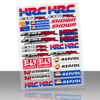 Reflective Motorcycle Stickers Racing Tank Tail Bike Accessories Decals for HONDA HRC cbr1000RR/600RR CBR500R/650r CBR300R/250R
