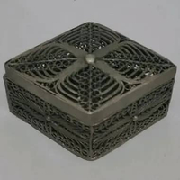 Kotak Perhiasan Antik Filigree Logam
