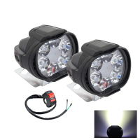 Universal External 6LED Motorcycle Spotlight Electric Vehicle Car Auxiliary LED Headlight Modified C