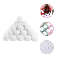 50Pcs Snowball Games Props Snow Globe Toys Snow Globe Model Outdoor Snowball Toy