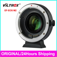 Viltrox EF-EOS M2 Auto Focus Lens Adapter 0.71x Focal Reducer Speed Booster for Canon EF to M Mount Camera M50 M5 M6