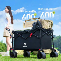 Outdoor Camping Trolley High Capacity High Load Capacity Night Market Trolley Higher Gathering Foldable Picnic Trolley