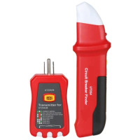 UT25A Circuit Breaker Finder Automatic Socket Tester Electrician Diagnostic Tool with Led Indicator Tester Leakage Protection
