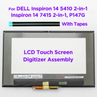 14.0 Laptop LCD Screen Touch Digitizer Assembly for DELL Inspiron 14 5410 7415 2-in-1 P147G001 03RTCP Display Panel Replacement
