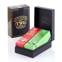 【TWG Tea】時尚茶罐雙入禮盒組 非洲紅茶100g+摩洛哥薄荷綠茶100g(南非國寶茶+綠茶)