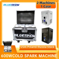 1~10pcs 600W Cold Spark Machine 750w Sparkler Machine Ti Powder DMX Remote Sparkular Machine Flightcase Wedding DJ Cold Firework