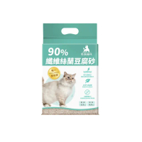 【毛孩時代】90%纖維絲蘭豆腐砂1.5mm*6L*2袋(貓砂/豆腐砂/保健貓砂)