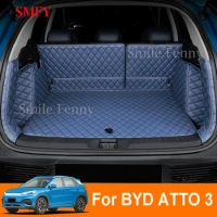 For BYD ATTO 3 2022 2023 Interior Accessories Car Trunk Mats Rear Tailbox Cargo Liner Protector Anti-dirty Carpet Cover Pads