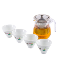 陶瓷茶杯飄逸杯茶水分離過濾沖泡茶器 耐熱玻璃功夫茶具套裝家用
