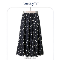 betty’s貝蒂思 腰鬆緊點點蛋糕裙(黑色)