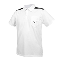 MIZUNO 男短袖POLO衫-上衣 休閒 慢跑 32TAB01501 白黑