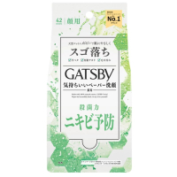 GATSBY潔面濕巾 42枚入  控油-2610-YL2607-235