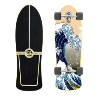 Surf Skate Board, Longboard, Land Pumping Skateboard, Complete Ready to Ride, Outdoor Sport Board, 32"