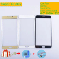 For Samsung Galaxy C9 Pro C9000 Touch Screen Front Glass Panel TouchScreen LCD Outer Glass Lens