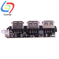 5V 2.1A Booster Board 3.7V Booster Power Module 3 USB Power Bank Booster Board DIY Mobile Power Board