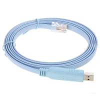USB Console Cable USB to RJ45 Adapter Console Cable for H3C Router Rollover Console Flat and Flexible Wire Replacement Dropship