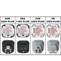 Power Outlet Socket Tester AST01 EU US UK AU Plug RCD GFCI Test Outlet Detector Ground Zero Line Plug Polarity Phase Check
