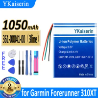 1050mAh YKaiserin Battery 361-00041-00 3line for Garmin Forerunner 310XT GPS Running sports heart rate watch repair Bateria
