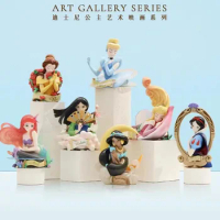 Disney Princess Art Bust Series Anime Action Figures Art Gallery Collection Decorate Statue Original Ornament Gift Toys For Kids