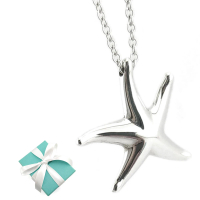 【Tiffany&amp;Co. 蒂芙尼】925純銀-Starfish mini 海星墜飾項鍊