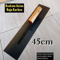 Roskam Acian Tembok 1 Tangkai Baja Karbon Permukaan Rata Paint ROSKAM BAJA KARBON 45CM