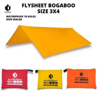 FLYSHEET ULTRALIGHT WATERPROOF UKURAN 3X4 METER 19 LUBANG - FLYSHEET TENDA - FLY SHEET KUNING