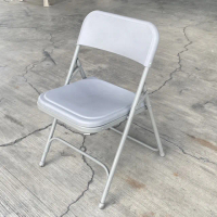 【藍色的熊】802塑鋼折疊椅 4張(折合椅 會議椅 餐椅 電腦椅 辦公椅 工作椅 書桌椅 折疊椅 塑膠椅 收納椅)