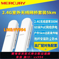 {公司貨 最低價}水星205無線網橋工程無線電梯監控室外點對點2.4G傳輸5千米公里