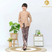 Setelan KebayaSpesial Promo Kutubaru Anak Set Rok Plisket Batik / Baju Kebaya Anak Perempuan Umur 3 