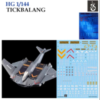 for HG 1/144 Tickbalang Flight System High Grade HGTWFM 15 D Witch FM Mercury WaterSlide Pre-Cut UV Light Reactive Decal Sticker