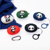 funny Panda case For OPPO ENCO W31 lite /W11 Case Cute Silicone Earphones Cover funny hearphone box cover fundas