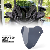 Motorcycle Screen Windshield Fairing Windscreen Baffle Wind Deflectors For Yamaha XMAX300 XMAX 300 X-MAX300 X-MAX 300 2023