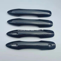 Car Accessories For Toyota Prius Phv 50 XW50 ZVW50 2016 2017 2018 2019 Car Side Door Handle Cover Trim Strip Molding Abs Carbon