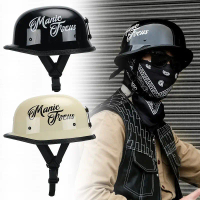 Topi Keledar Cruiser Retro, Gaya Jerman, Diperakui Standard Kebangsaan 3C, Ringan, Topi Keledar Sepa