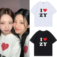 Itzy Pure Cotton Loose Fit round Neck Short Sleeve T-Shirt Anniversary Commute Style Cal Creative Te