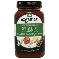 澳洲Ozganics有機蔬菜義大利麵醬，無糖、無油、無鹽配方。成分天然、適合小朋友食用500G(罐)