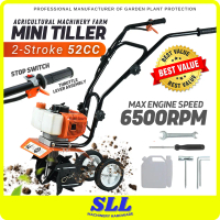44-5 Mini Tiller Machine Hand Push weeding 52cc 2-Stroke Weeder Petrol Engine Cultivator Rotary Cult
