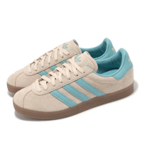 【adidas 愛迪達】休閒鞋 Gazelle 85 男鞋 女鞋 米白 藍 三條紋 麂皮 復古 情侶鞋 愛迪達(IE3434)