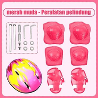 Set Lengkap Pelindung untuk Anak Lakilaki & Perempuan Pelindung Lutut & Pergelangan Tangan untuk Ska