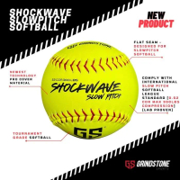 Bola Slowpitch Softball - Grindstone Sports Pro Grade Slow Pitch Ball Pasti Ori