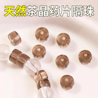 Teh Asli Kristal Potongan Lurus Gelang Spacer Beads Ubat Tablet Beads Kraf Spacer Gelang Aksesori Kr