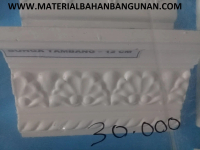 LIST GYPSUM type bunga tambang 12 CM lis gipsum gypsem ornamen