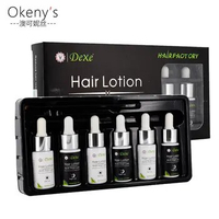 6pcs/set Dexe Hair Treatment Lotion Anti-hair Loss Day &amp; Night Use Hair Growth Essence Keratin Hair Care Regrowth Serum Pilatory